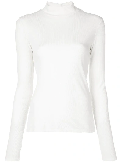 The Row Ribbed Knit Jumper In White