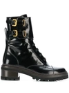 See By Chloé See By Chloe Black Mallory Biker Boots In Nero