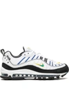 Nike Air Max 98 Prm "white/teal Nebula" Sneakers In White