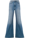 ALICE AND OLIVIA WIDE LEG SIDE-ZIP JEANS