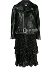 JUNYA WATANABE LEATHER JACKET AND SKIRT ATTACHED