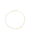 Anissa Kermiche Duel Pearl And 18kt Gold-plated Anklet