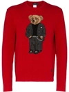 POLO RALPH LAUREN TEDDY-BEAR-INTARSIA JUMPER