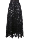 MARC JACOBS LAYERED SEQUIN-LACE SKIRT