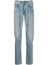 OFF-WHITE STRAIGHT-LEG RELAXED JEANS