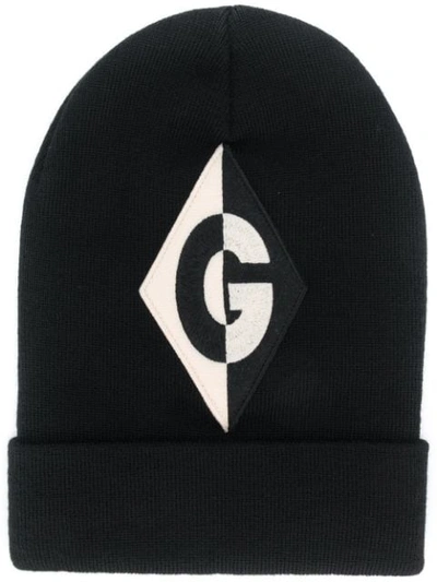 Gucci G Rhombus Beanie In Black