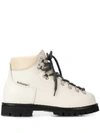 Proenza Schouler Lace-up Ankle Boots In White