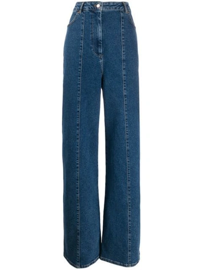 Aalto Wide-leg Jeans In 80s Blue