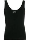 OFF-WHITE LOGO PRINT TANK TOP