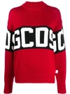 GCDS LOGO INTARSIA JUMPER