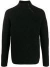 TRANSIT ZIPPED NECK SWEATER