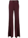 JONATHAN SIMKHAI FRONT SLIT FLARED TROUSERS