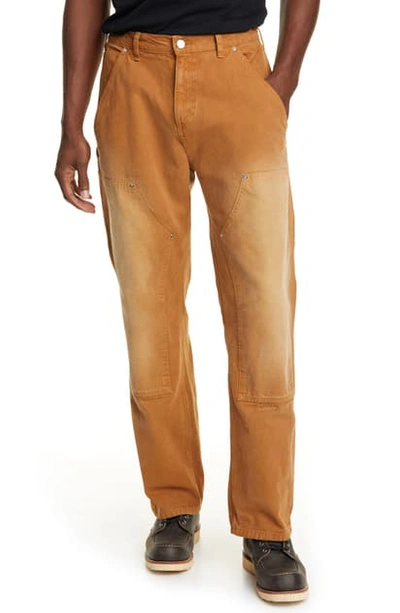 Billy Panel Straight Leg Pants In Tobacco