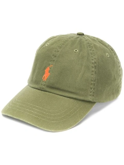 Polo Ralph Lauren Logo刺绣棒球帽 In Green