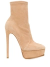 CASADEI PLATFORM ANKLE SOCK BOOTS