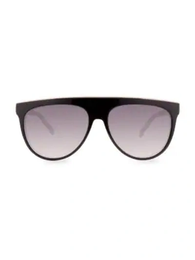 Balmain Gradient Gray Shield Sunglasses In Black