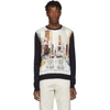 LANVIN LANVIN NAVY BABAR CREWNECK SWEATER