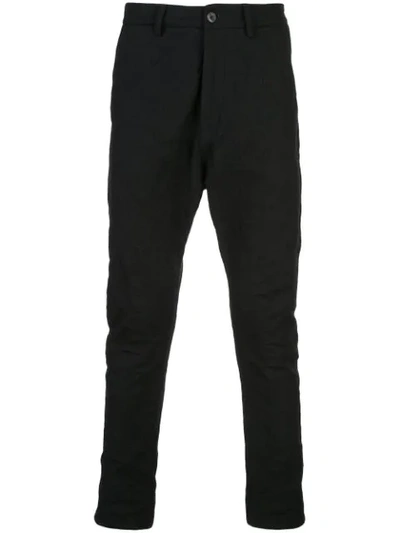 Poème Bohèmien Textured Wool Blend Trousers In Black