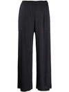 ISSEY MIYAKE CROPPED-LENGTH PLEATED TROUSERS