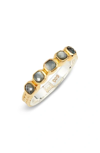 Anna Beck Cushion Stone Stacking Ring (nordstrom Exclusive) In Gold/ Grey Quartz