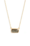 ANNA BECK BAGUETTE STONE NECKLACE (NORDSTROM EXCLUSIVE),NK10007-GGRQ