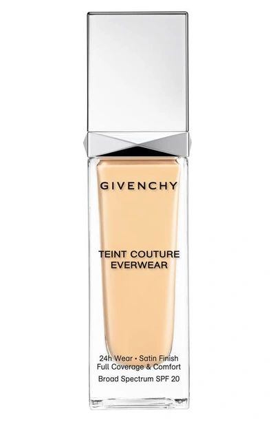 Givenchy Teint Couture Everwear 24h Wear Foundation Spf 20 In Y105 Fair With Warm Yellow Undertones