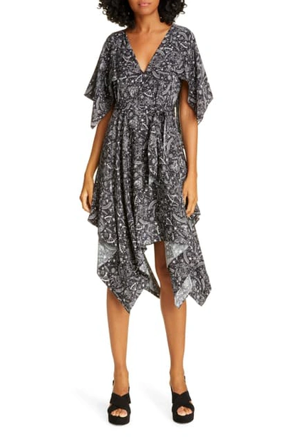 Tommy Hilfiger Tommy X Zendaya Zodiac Print Handkerchief Hem Dress In Astrology Foulard