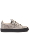 GIUSEPPE ZANOTTI LOW TOP BEIGE LEATHER SNEAKER,RU70000 CLARABELLA170