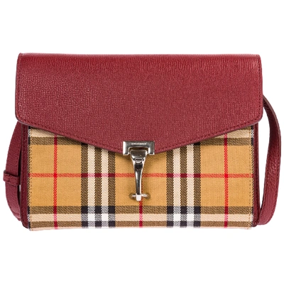 Burberry Women's Leather Cross-body Messenger Shoulder Bag In Red