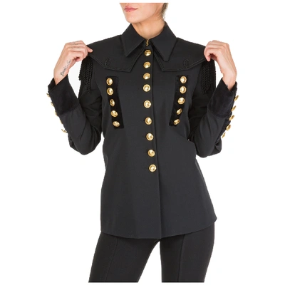 Alberta Ferretti Women's Jacket Blazer  Military In Black