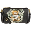 MOSCHINO WOMEN'S SHOULDER BAG  DOLLAR TEDDY BEAR,A756782103555