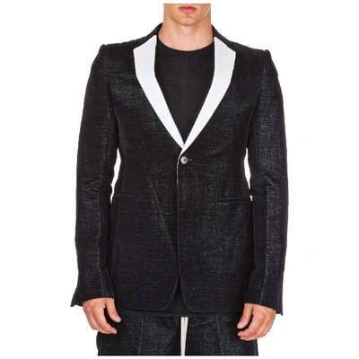 Rick Owens Men's Jacket Blazer In Black