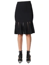 ALEXANDER MCQUEEN ALEXANDER MCQUEEN PLEATED HEM DETAIL SKIRT