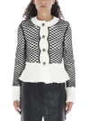 ALEXANDER WANG ALEXANDER WANG CROPPED FISHNET TWEED JACKET