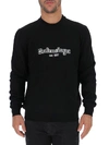 BALENCIAGA BALENCIAGA LOGO PRINT CREWNECK PULLOVER