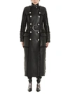 BALMAIN BALMAIN BELTED DOUBLE BREASTED SHEARLING COAT