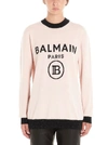 BALMAIN BALMAIN LOGO PRINT CREWNECK SWEATSHIRT