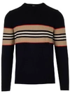 BURBERRY BURBERRY CONTRASTING STRIPES SWEATER
