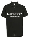 BURBERRY BURBERRY LOGO PRINT POLO SHIRT