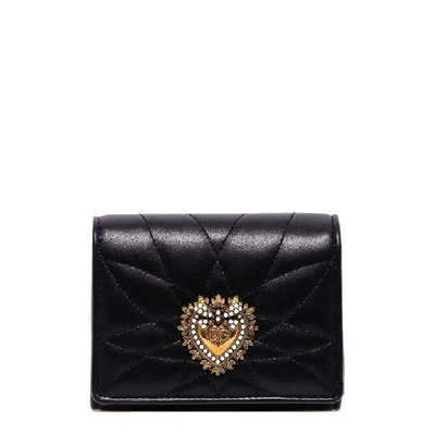 Dolce & Gabbana Devotion Wallet In Nero