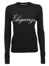 DOLCE & GABBANA DOLCE & GABBANA ELEGANZA SCRIPT SWEATER