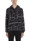 GIVENCHY GIVENCHY ALL OVER LOGO HOODED JACKET