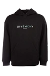 GIVENCHY GIVENCHY IRIDESCENT LOGO PRINT HOODIE