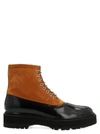 GIVENCHY GIVENCHY LOGO LACE UP ANKLE BOOTS