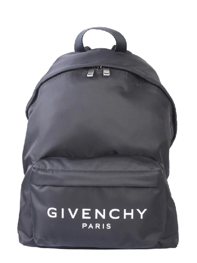 Givenchy Nylon Backpack In Nero