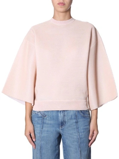Givenchy Wide Sleeve Jumper In Rose Poudre