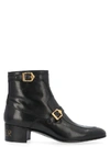 GUCCI GUCCI BUCKLE DETAIL ANKLE BOOTS