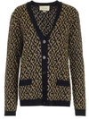 GUCCI GUCCI MONOGRAM JACQUARD CARDIGAN