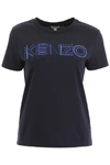 KENZO KENZO LOGO EMBROIDERED T