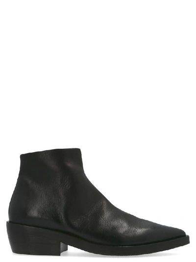 Marsèll Cuneo Heeled Ankle Boots In Black